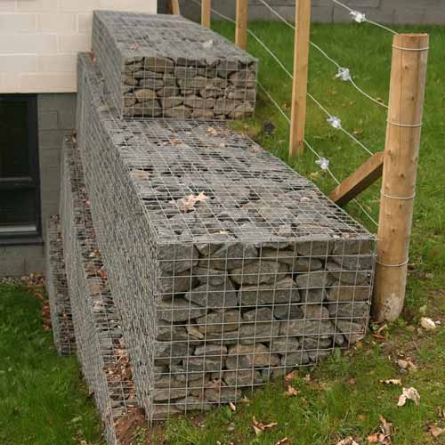 New products Galvanized alloy Coated gabion box and gabion basket 2m x 1m x 1m, 2x1x0.5m