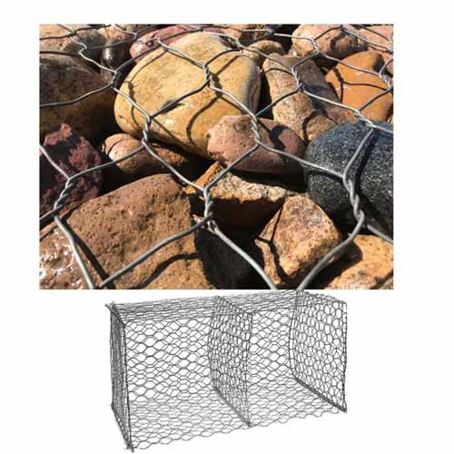 Hexagonal Gabion Iron Wire Mesh Woven Gabion Net for Sale
