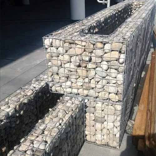 Factory Price Galvanized Welded Gabion Cage Retaining Wall Gabion Basket Landscape Stone Cage Fence For Sale