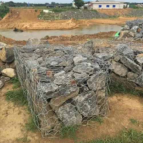 Wholesale Custom Gabion box galvanized pvc coated woven gabion mesh gabion basket for sale