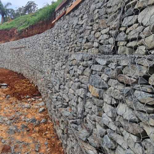 Stone Gabion Cage Welded Galvanized Iron Wire Mesh Metal Gabion Box